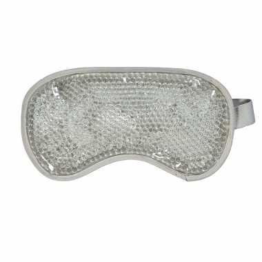 1x gel oogmaskers/reismaskers wit 22 x 12 cm