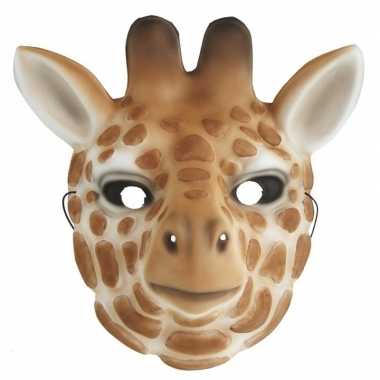 Giraffe verkleed dierenmasker voor kinderen