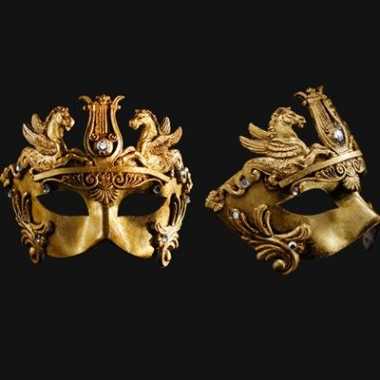 Gouden oogmasker barok handgemaakt