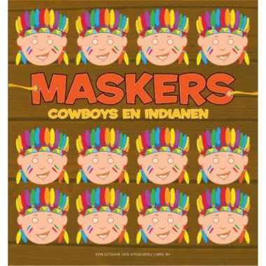 Indianen kleurmaskers 10 stuks