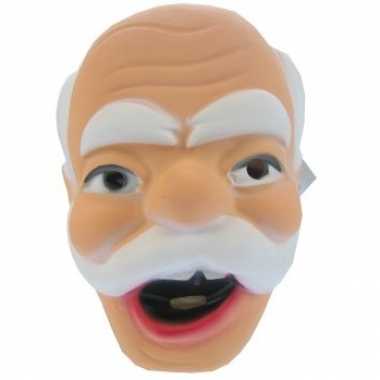 Opa masker met snor