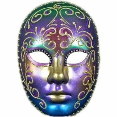 Regenboog masker handgemaakt