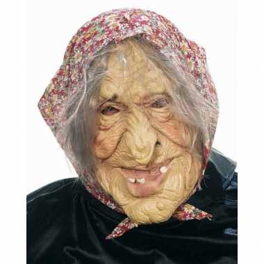 Sarah masker oude vrouw latex verkleed accessoire