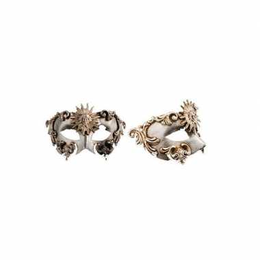 Zilver barok oogmasker handgemaakt