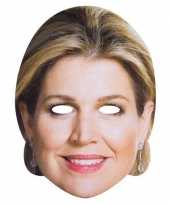 2x koningin maxima masker voor volwassenen