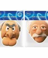 2x statler en waldorf verkleed maskers the muppet show