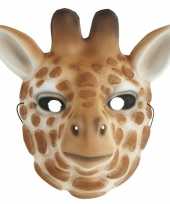 Giraffe verkleed dierenmasker voor kinderen