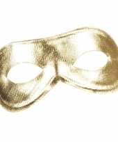 Gouden metallic oogmasker voor dames
