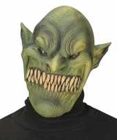 Groen zombie masker voor volwassenen