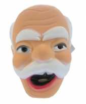 Opa masker met snor