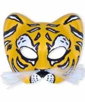 Party oogmasker gele tijger