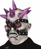 Punk zombie horror masker van latex