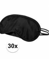 Slaap masker voor de ogen zwart 30x