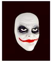 Wit joker masker handgemaakt