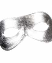 Zilveren metallic oogmasker voor dames